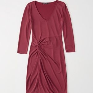 A+F Red Knot Front Dress